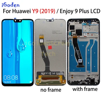 100% Протестирован НОВЫЙ Высококачественный 6,5-дюймовый ЖК-дисплей Huawei Y9 2019 + замена сенсорного экрана дигитайзера в сборе enjoy 9 plus