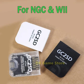 20 шт. Сменный адаптер для чтения карт памяти GC2SD Micro SD Card Reader для NGC и для игровой консоли Wii