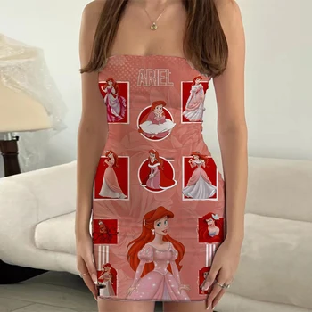 2023 Disney Платье Русалочки Женское Vestido Сексуальное женское облегающее платье с 3D принтом модное платье для женщин