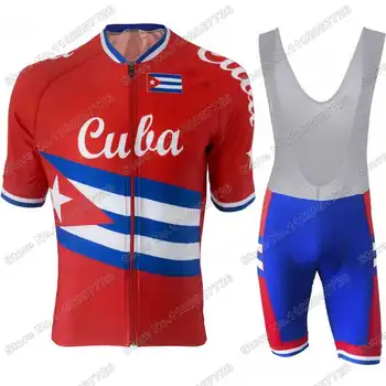 2023, Куба, Велосипедная одежда, Летний Комплект из джерси для велоспорта, Рубашки для шоссейных велосипедов, Костюм с короткими рукавами, Велосипедные Нагрудники, Шорты