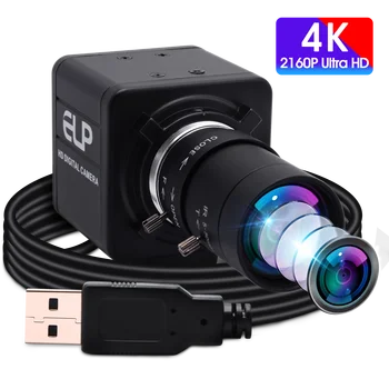 4K 3840x2160 USB Веб-камера Ручной Объектив с Переменным Фокусным расстоянием Мини-Чехол IMX317 Промышленного машинного Зрения Mini Usb Веб-Камера