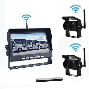 7-дюймовый беспроводной автомобильный монитор заднего вида Мониторы автомобиля Экран камеры заднего вида для автомобиля Монитор для авто грузовика RV