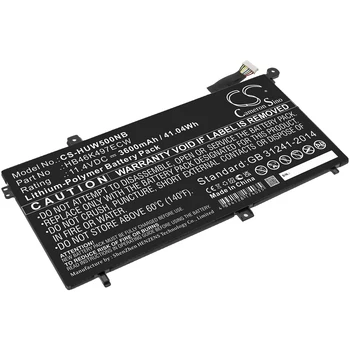 CS Тетрадь Аккумулятор для ноутбука Huawei MateBook D I5 8G 128G 1 ТБ 53010BAJ MRC-W50 W60 W70 PI-W19 Подходит HB46K497ECW 3600 мАч