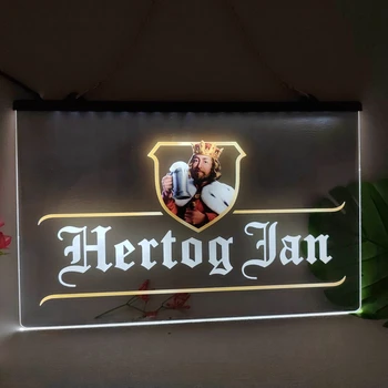 Hertog Jan Bar Holland Beer Многоцветная Светящаяся Вывеска с Эффектом Неонового Свечения Для Домашнего Декора Стены спальни