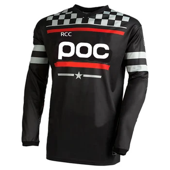 RCC POC Moto Велосипед Джерси Рукав Велоспорт Эндуро Mtb Рубашка Скоростной Спуск Футболка Camiseta Мотокросс Mx Горный Велосипед Одежда Mtb