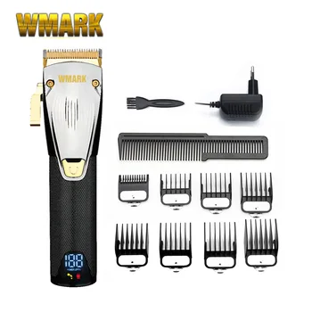 WMARK NG-2022 Мощный светодиодный дисплей Машинка для стрижки волос Профессиональный Триммер для волос для мужчин Машинка для стрижки волос Парикмахерская Машинка для стрижки волос