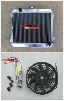 Автозапчасти 3-рядный радиатор + вентилятор из алюминиевого сплава для Nissan Stanza Datsun 620 2.0L MT 1975 1976 1977 1978 1979