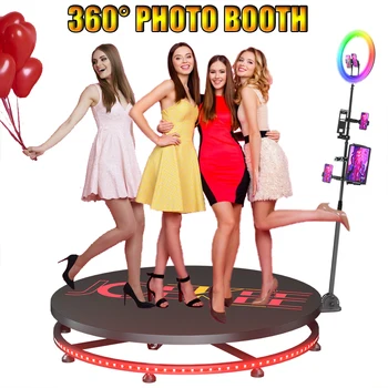 Автоматическая Фотобудка с замедленной Съемкой Портативной 360-градусной Фотобудки Photobooth для Мероприятий/Вечеринок/Свадебных развлечений 360-Градусная Видео-Будка