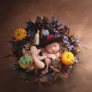 Вязаный комбинезон для новорожденных, шапочка для сна, реквизит для фотосессии, вязаная крючком рождественская одежда, одежда для фотосессии, одежда для новорожденных