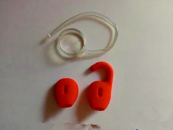 Горячая распродажа 2шт красных силиконовых ушных вкладышей бутоны вкладыши с крючком для скрытой беспроводной Bluetooth-гарнитуры наушники наушники