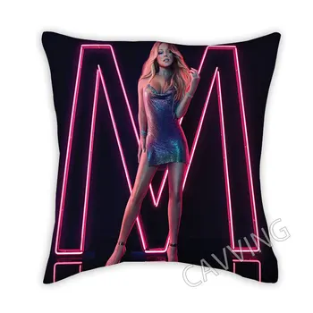 Декоративные наволочки из полиэстера с 3D-принтом Mariah Carey, квадратные чехлы на молнии, Вентиляторы, Подарки Home Decor H02