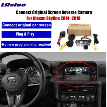 Для Nissan Skyline HV37/YV37/ZV3 2014 ~ 2019 Адаптер Камеры Заднего Вида Автомобиля RCA HD CCD CAM OEM Display Reversing Image Upgrade Kit