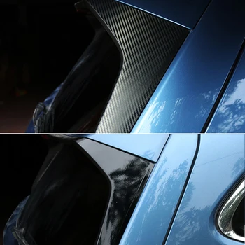 Для Subaru Forester 2019-2022, 2 шт., задняя панель лобового стекла автомобиля, внешние наклейки, отделка из углеродного волокна, наклейка на автомобильные аксессуары