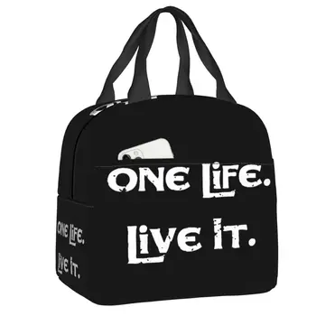 Женские сумки для ланча One Life Live It с термоизолированием, Многоразовый контейнер для ланча для работы, учебы, путешествий, Многофункциональная коробка для еды