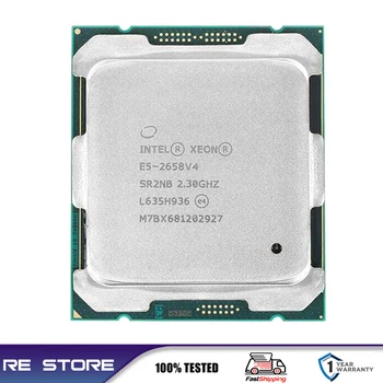 Используемый процессор Intel Xeon E5 2658 V4 SR2NB 2,3 ГГц 14 Ядерный процессор мощностью 105 Вт с разъемом LGA 2011-3 CPU E5 2658V4