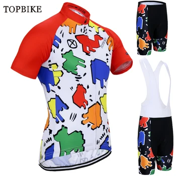 Комплекты из джерси для велоспорта TOPBIKE, дышащие шорты для велоспорта для шоссейных гонок, костюм для мужчин, Быстросохнущая велосипедная одежда для велоспорта с коротким рукавом