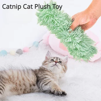 Кошачья мята, плюшевая игрушка для кошек, зимняя теплая игрушка для домашних животных, бумажная игрушка, бархатная подушка, Игрушки из кошачьей мяты, Интерактивная игрушка для жевания кошек