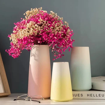 Креативная ваза для сухих цветов керамический орнамент для гостиной декоративный обеденный стол композиция из цветов лилии гидропонные сосуды