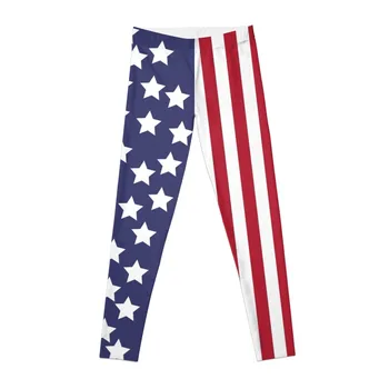 Леггинсы с американским флагом, леггинсы, женская спортивная одежда, штаны для йоги, женские