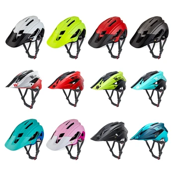 Легкий шлем для верховой езды MTB на горном велосипеде Casco Для мужчин и женщин, Универсальный шлем, Съемный солнцезащитный козырек, Велосипедное защитное снаряжение