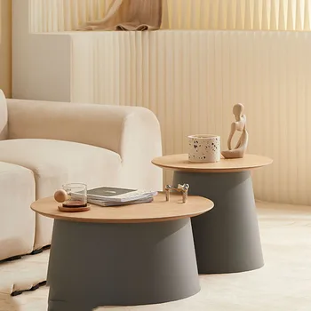 Минималистичный журнальный столик для гостиной в скандинавском стиле, многофункциональный Вспомогательный Деревянный журнальный столик, стол для столовой, мебель для дома Kawowy