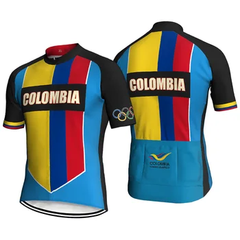 Модная велосипедная куртка Colombia, одежда с коротким рукавом, дорожный велосипед, велосипедный топ, чехлы для мотокросса, одежда, рубашка, спортивная майка Racer Active