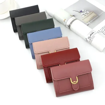 Модный короткий кошелек, женские сумки для карт в форме сердца в корейском стиле, простой квадратный женский кошелек для монет