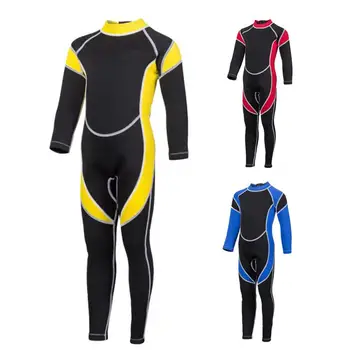 Неопреновый гидрокостюм для детей гидрокостюмы для детей купальники с длинными рукавами для девочек для мальчиков один кусок рашгард гидрокостюм серфинг подводное плавание