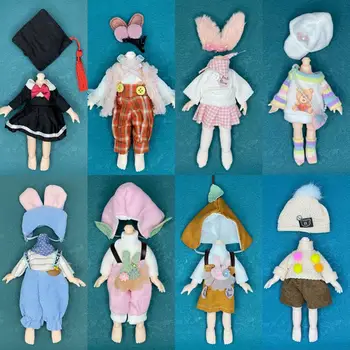 Новая 16-сантиметровая кукла BJD с одеждой, головной убор, костюм милой принцессы, детские модные повседневные куклы для мальчиков, аксессуары, игрушки для девочек, подарок, 1 комплект