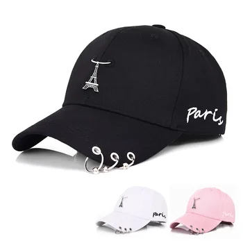 Новая бейсбольная кепка Iron Tower для мужчин и женщин, бейсбольная кепка Snapback, молодежная уличная шляпа в стиле хип-хоп, железное кольцо, шляпа с утиным язычком, кепки