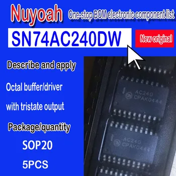 Новый оригинальный точечный логический чип SN74C240DW markingAC240 SOP20 с восьмеричным буфером/драйвером с трехфазным выходом 5шт