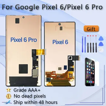Оригинальный AMOLED Для Google Pixel 6 GB7N6 Pixel 6 Pro ЖК-дисплей С Сенсорным Экраном, Дигитайзер В Сборе, Замена Рамки