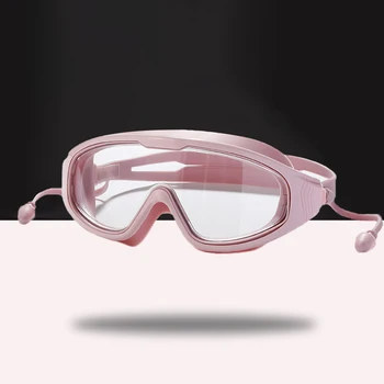 Плавательные очки в большой оправе Hd с защитой от запотевания для взрослых мужчин и женщин, водонепроницаемые очки для плавания, очки для подводного плавания, очки для занятий водными видами спорта