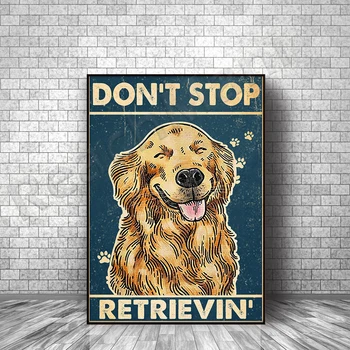Плакат с Собакой Золотистый Ретривер 