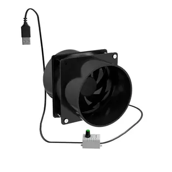 Поглотитель дыма припоя с регулируемой скоростью вращения по USB, вытяжной вентилятор ESD, вытяжной вентилятор с трубой длиной 1 м, вентилятор для вентиляции ванны