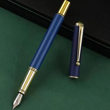 Роскошная Металлическая авторучка 0,5 мм в стиле ретро, Деловая Офисная Чернильная ручка, Школьные канцелярские принадлежности
