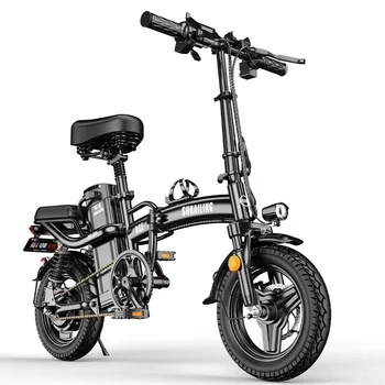 Складной маленький электромобиль для взрослых с литиевой батареей, сверхлегкий электрический велосипед с электроприводом