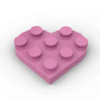 Строительные блоки, совместимые с LEGO 39613 Пластина Круглая 3 x 3 Сердечка MOC Аксессуары Детали Сборочный набор Кирпичи своими руками