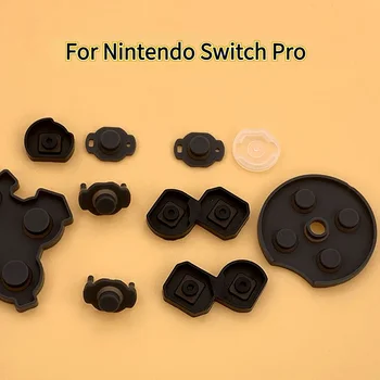 Токопроводящие клейкие кнопки Резиновая Контактная Силиконовая накладка Кнопка для игрового контроллера Nintendo Switch PRO