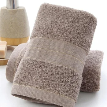 Утолщенное банное полотенце из 100% хлопка, увеличивающее водопоглощение, банное полотенце для взрослых, однотонное полотенце для лица из золотистого шелка soft affinity