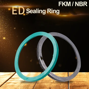 Фторопластовое Уплотнительное кольцо FKM ED Коническая Шайба для торцевого Жидкостного соединительного Кольца колонки E типа