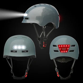Шлем для езды на велосипеде Умный светодиодный Задний фонарь Корпус из ПК EPS Противоударный Съемный Внутренний Вкладыш Велосипедные Шлемы